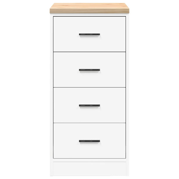 Werkzeugschrank Garage Weiß Kiefer Massivholz