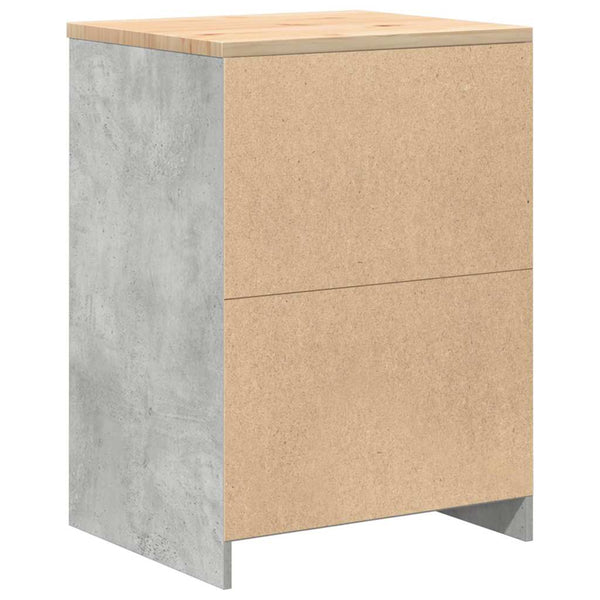 vidaXL Armoire de rangement pour garage gris béton bois de pin massif