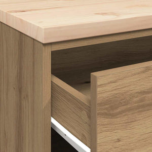 Werkzeugschrank Garage Artisan Eiche Kiefer Massivholz