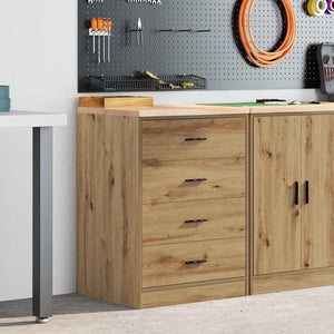 Werkzeugschrank Garage Artisan Eiche Kiefer Massivholz
