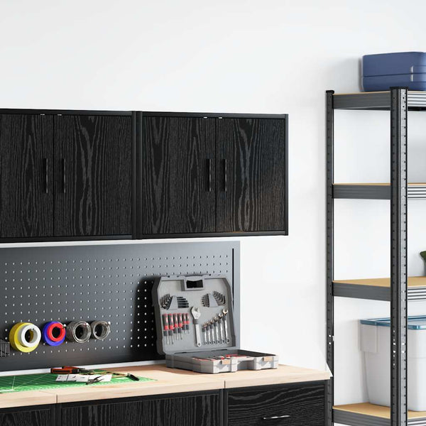 Garagen Wandschrank Schwarz