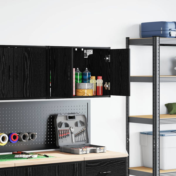 Garagen Wandschrank Schwarz