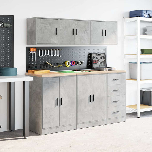 Garagen-Wandschrank Betongrau