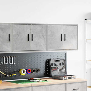 Garagen Wandschränke, 2er Set, Betongrau