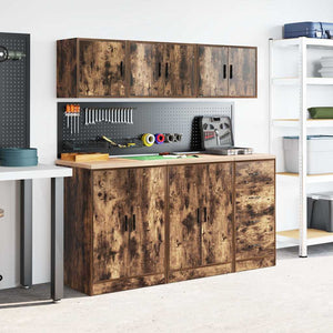 Garagen Wandschrank Räuchereiche