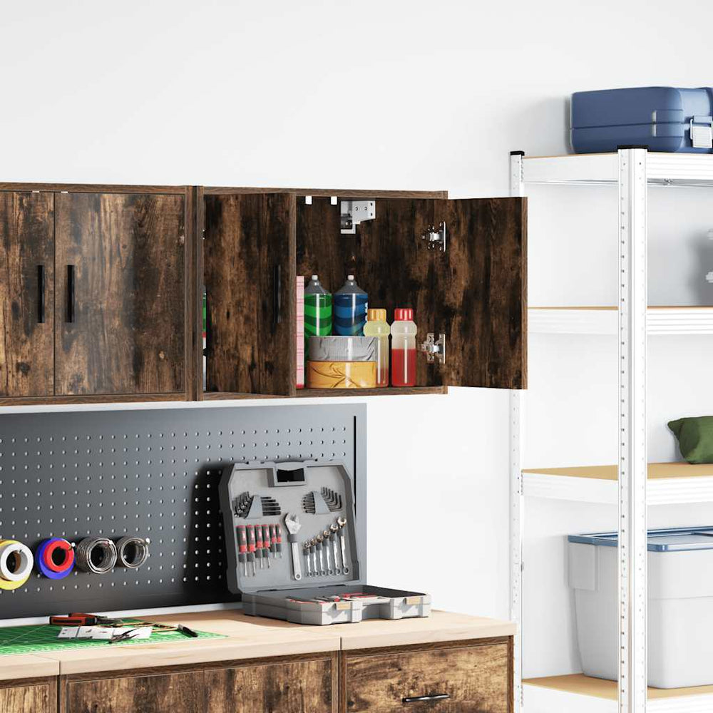 Garagen Wandschrank Räuchereiche