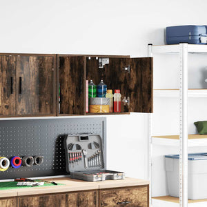 Garagen Wandschrank Räuchereiche