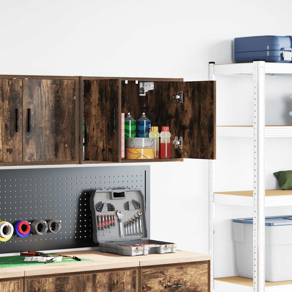 Garagen Wandschrank Räuchereiche