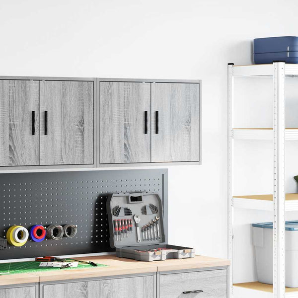 Garagen Wandschrank Grau Sonoma