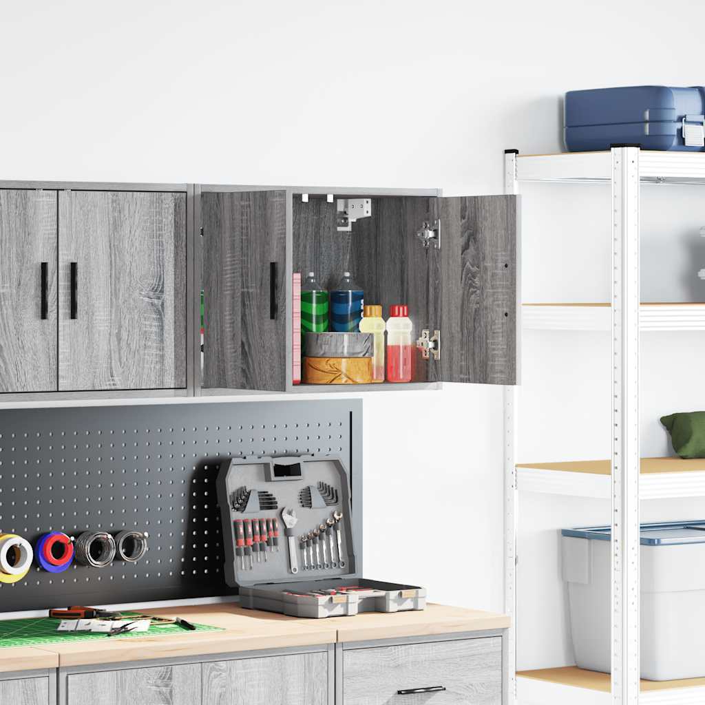 Garagen Wandschrank Grau Sonoma