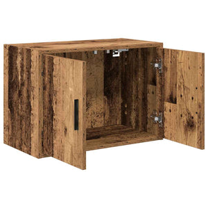 Wandschrank für Garage in Altholz-Optik