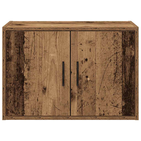 Wandschrank für Garage in Altholz-Optik