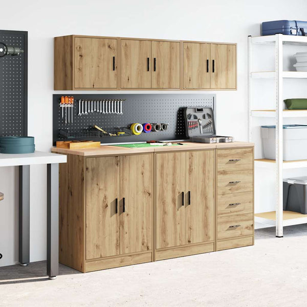 Garagen Wandschränke 2er Set Artisan Eiche
