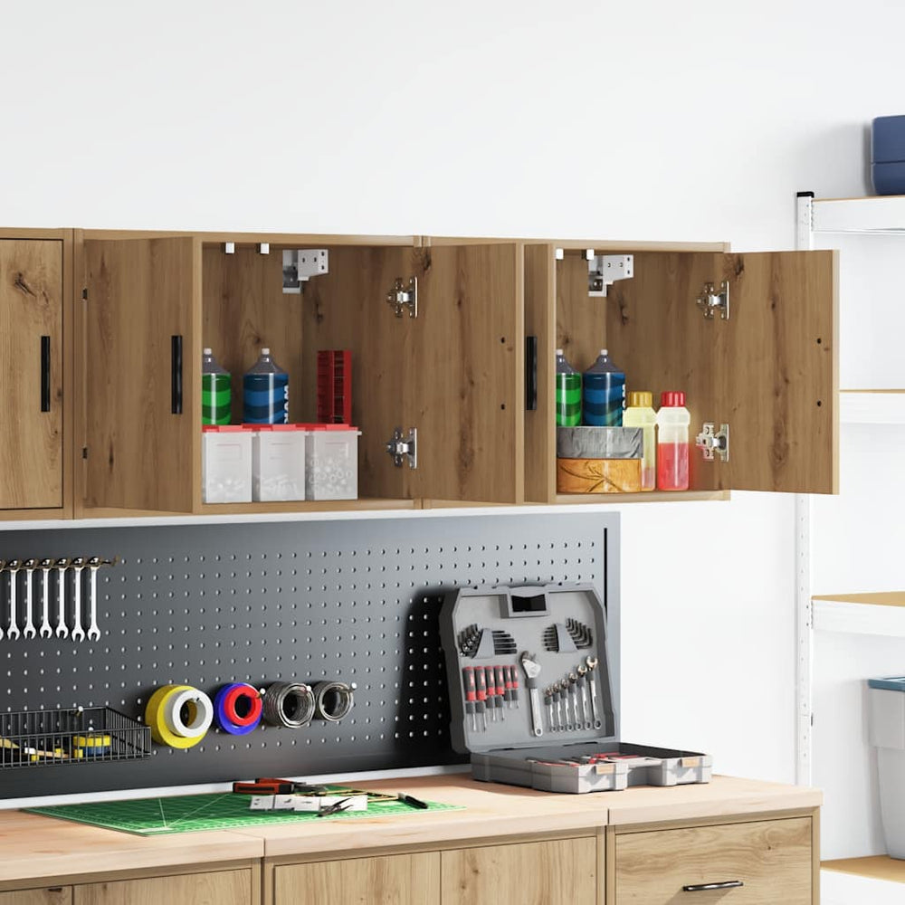 Garagen Wandschränke 2er Set Artisan Eiche