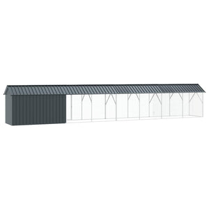Vogelkäfig Anthrazit Verzinkter Stahl 844 cm
