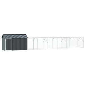 Vogelkäfig Anthrazit Verzinkter Stahl 142cm