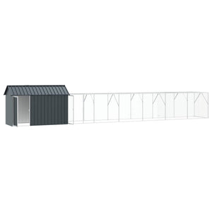 Vogelkäfig Anthrazit Verzinkter Stahl 142cm