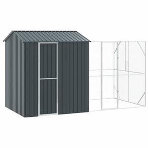 Anthrazit Vogelkäfig aus Stahl 418cm