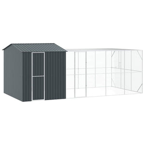 Vogelkäfig Anthrazit Verzinkter Stahl 635cm