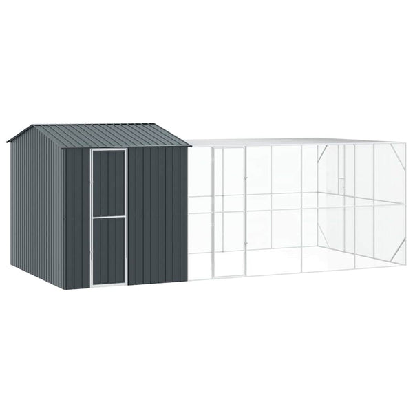 Vogelkäfig Anthrazit Verzinkter Stahl 635cm