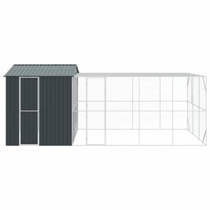 Vogelkäfig Anthrazit Verzinkter Stahl 635cm