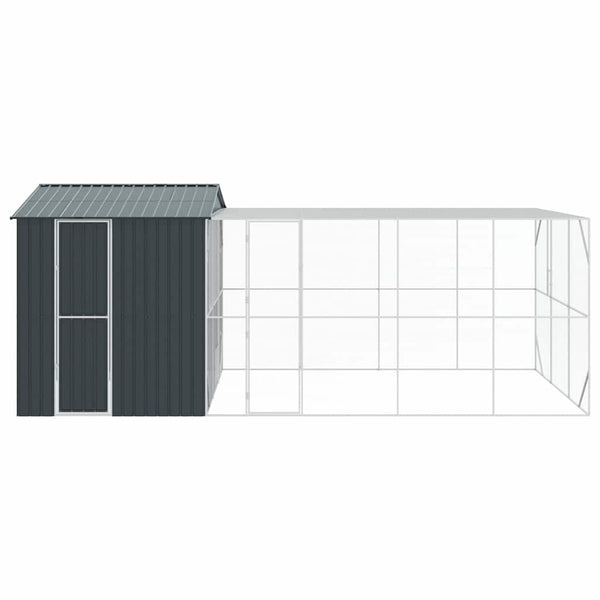 Vogelkäfig Anthrazit Verzinkter Stahl 635cm