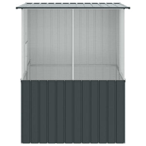 Vogelkäfig Anthrazit Verzinkter Stahl 200cm Hoch
