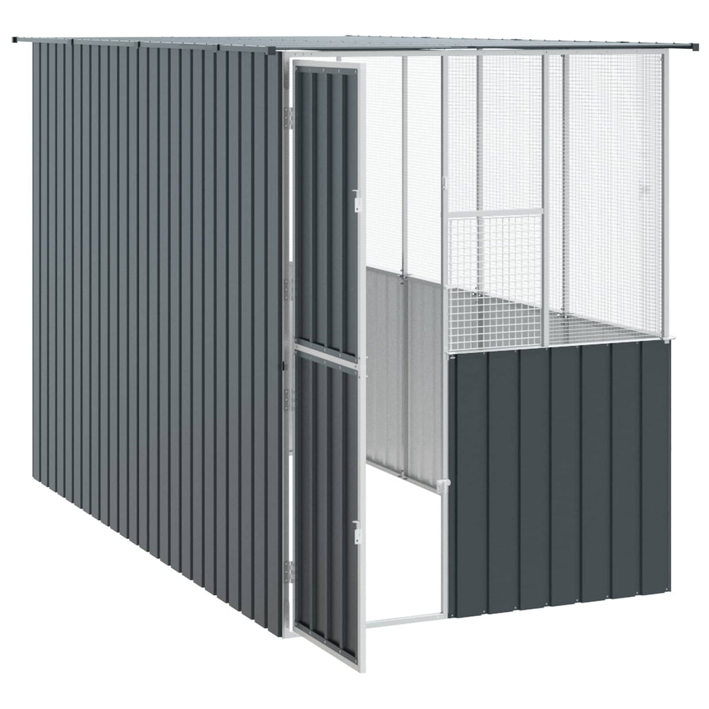 Vogelkäfig Anthrazit Verzinkter Stahl 165x318x200cm