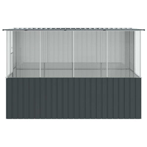 Vogelkäfig Anthrazit Verzinkter Stahl 165x318x200cm