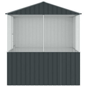 Vogelkäfig Anthrazit Verzinkter Stahl 215 cm
