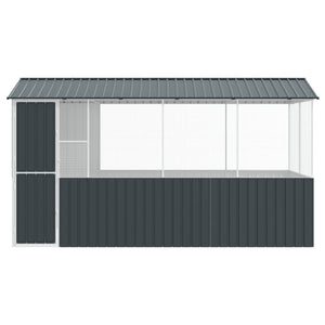 Vogelkäfig Anthrazit Verzinkter Stahl 410cm