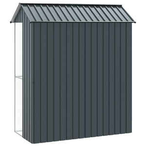 Vogelkäfig Anthrazit Verzinkter Stahl 215 cm