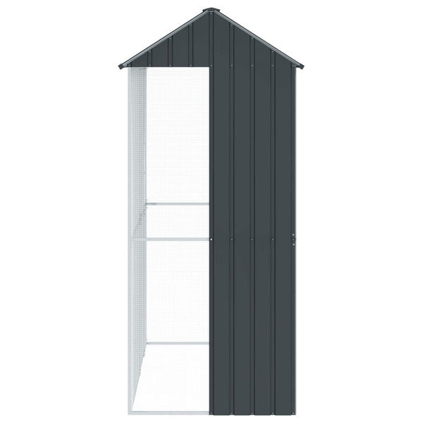 Vogelkäfig Anthrazit Verzinkter Stahl 215 cm