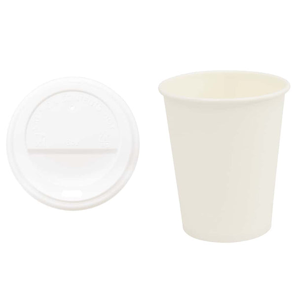 Pappbecher mit Deckel 200ml, 1000 Stk.