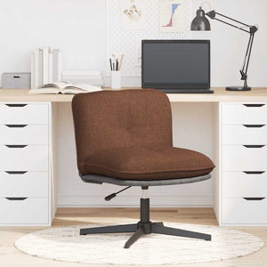 Bürostuhl Drehbar Braun Stoff