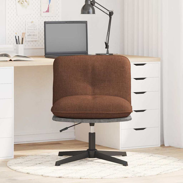 Bürostuhl Drehbar Braun Stoff