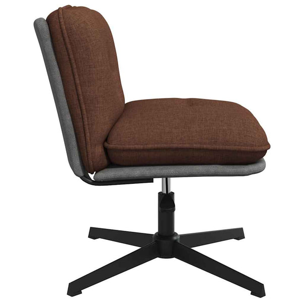 Bürostuhl Drehbar Braun Stoff