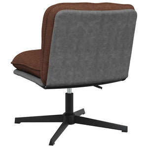 Bürostuhl Drehbar Braun Stoff
