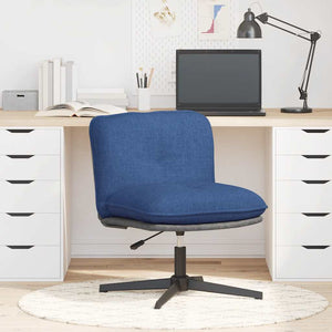 Drehbarer Bürostuhl Blau Stoff