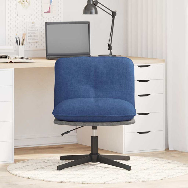 Drehbarer Bürostuhl Blau Stoff