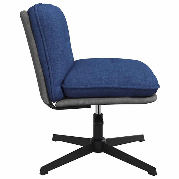 Drehbarer Bürostuhl Blau Stoff