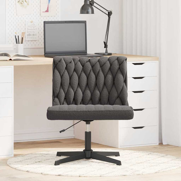 Bürodrehstuhl Dunkelgrau Wolloptik