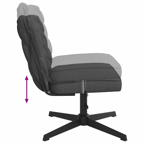Bürostuhl Drehbar Dunkelgrau Stoff