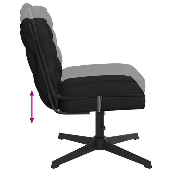 Bürostuhl Drehbar Schwarz Stoff