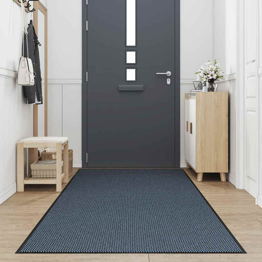 vidaXL Paillasson Bleu 115x500 cm