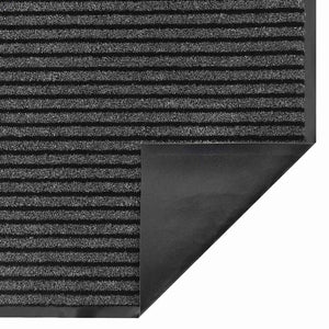 Schwarze Fußmatte 40x60 cm Polypropylen
