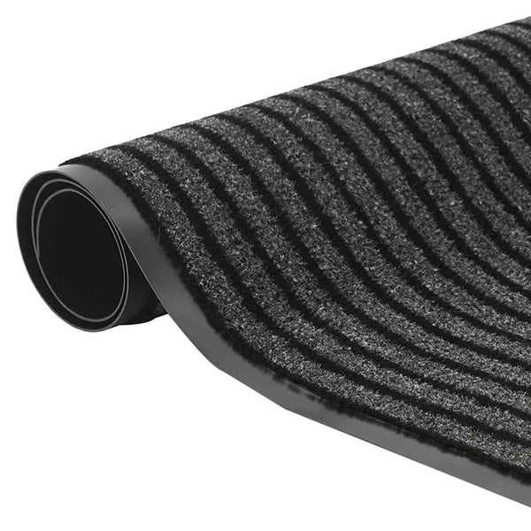 Schwarze Fußmatte 60x180 cm Polypropylen