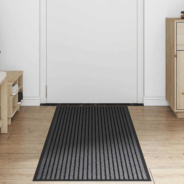 Schwarze Fußmatte 60x180 cm Polypropylen