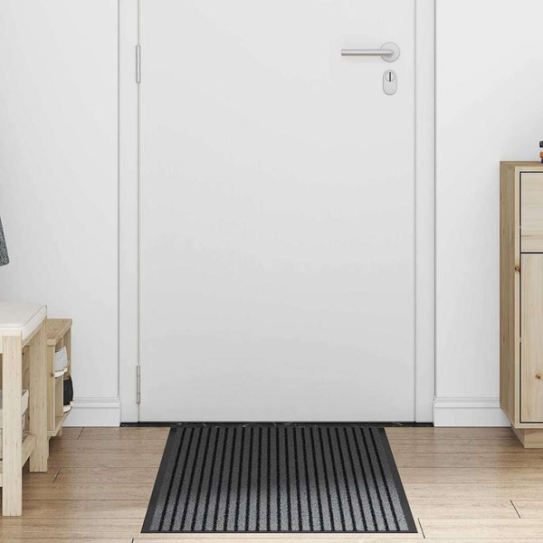 Schwarze Fußmatte 60x180 cm Polypropylen