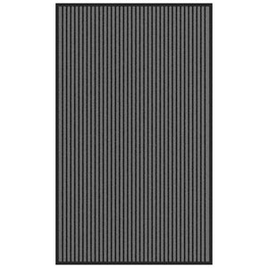 Fußmatte Streifen Schwarz Grau 90x150 cm